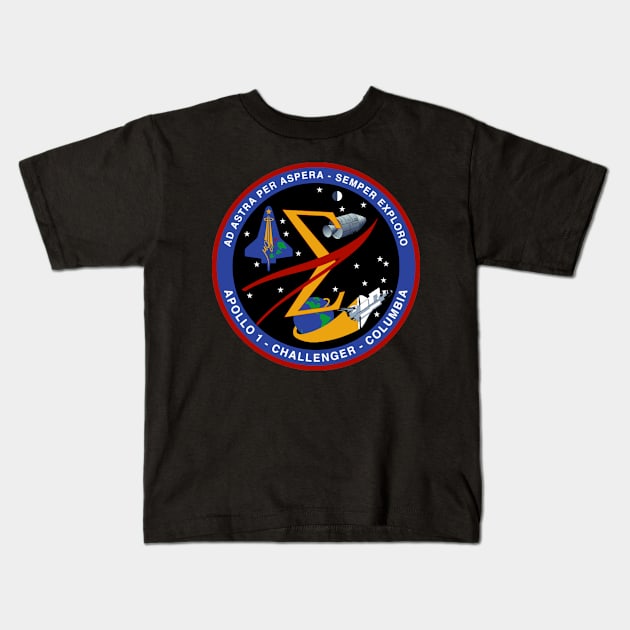 Space Flight Commemorative Kids T-Shirt by Spacestuffplus